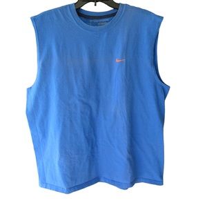 Nike Blue Sleeveless Swim Shirt